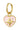Ohrringe Ohrringe mit farbigem Herzmotiv JURAWEL Gold Rose A-01-02-11 3513000510310